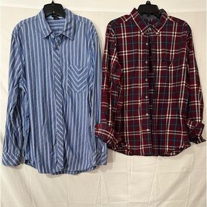 American Eagle and Trans 9 Men’s button up shirts.
